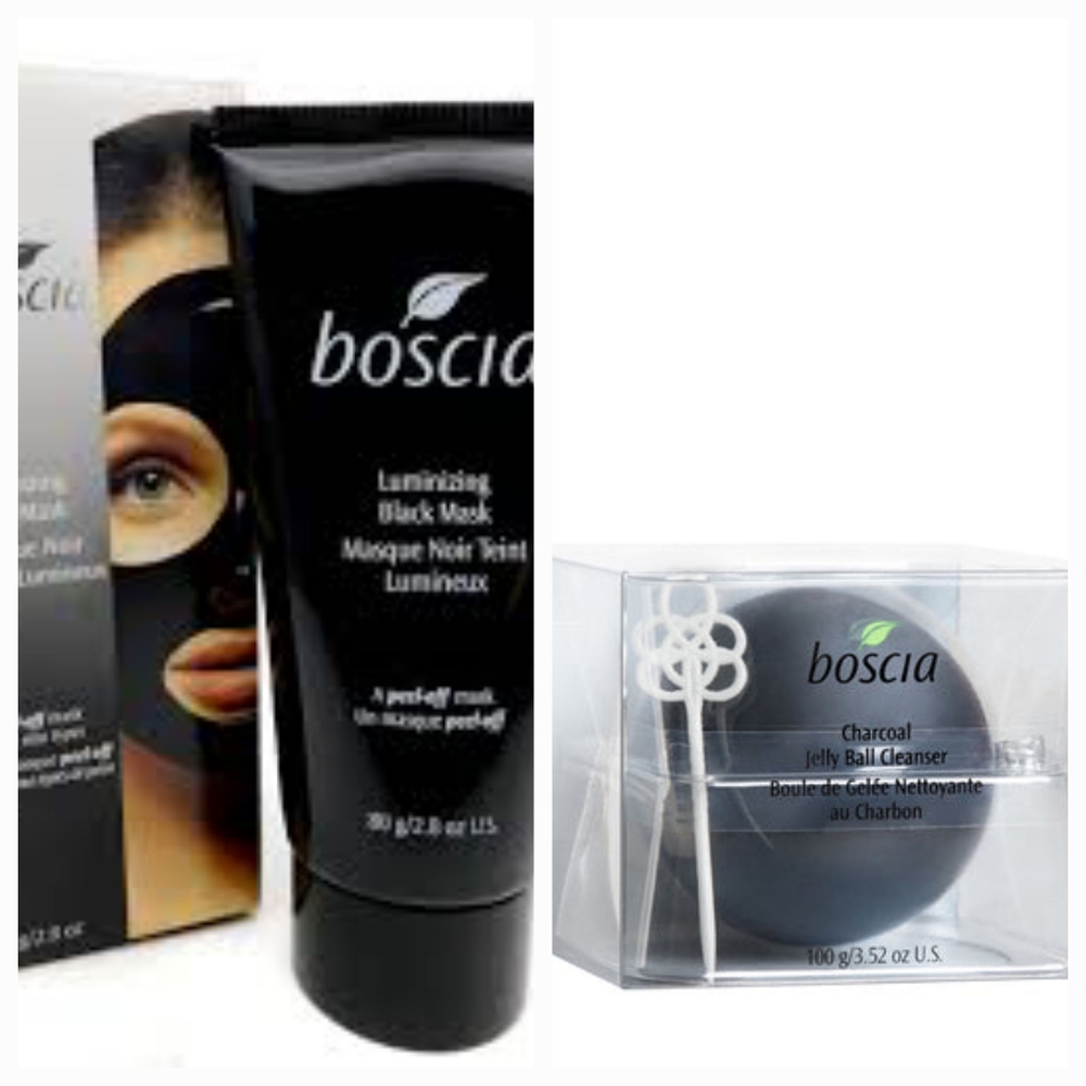 Boscia NIB Luminizing Black Mask & Charcoal Jelly Ball Cleanser